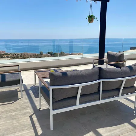 Heerlijk Penthouse, Dakterras Met Prachtig Zeezicht, Kingsize Bed, Zwembad, 700m